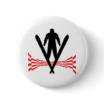 ski jumper jumping skiing icon buttons