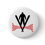 ski jumper jumping skiing icon buttons