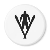 ski jumper magnets