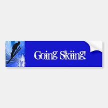 Ski Jumping in the Snow Bumper Sticker