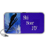 Ski Jumping in the Snow Portable Speakers