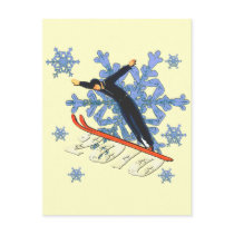 Ski jumping Ski Jumpers winter games gifts postcards