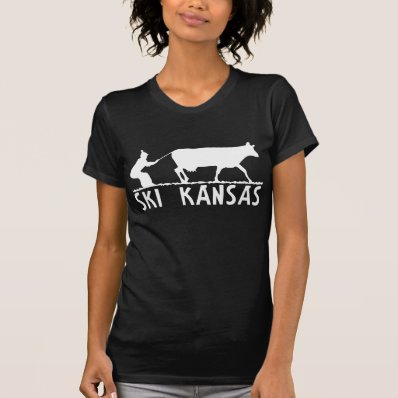 Ski Kansas - White Tee Shirts