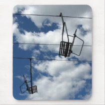 Ski Lift and Sky mousepads