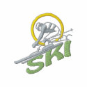 Ski Logo embroidered shirts by ZazzleEmbroidery Ski Logo embroidered shirts