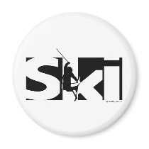 Ski magnets by Mall4MyLife Ski magnets