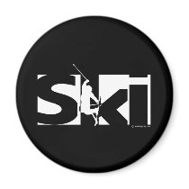 Ski magnets by Mall4MyLife Ski magnets