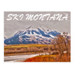 SKI MONTANA POST CARD