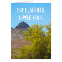 Ski Nipple Rock Cards