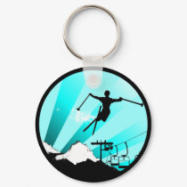 ski powder trail keychains by asyrum ski powder trail keychains