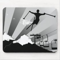 ski powder trail mousepads by asyrum ski powder trail mousepads