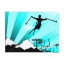 ski powder trail postcards by asyrum ski powder trail postcards