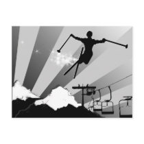 ski powder trail postcards by asyrum ski powder trail postcards