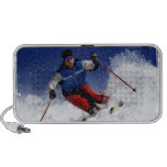 Ski Racing Down the Mountain iPod Speakers
