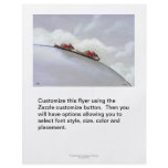 Ski racing rats fun uique art skiing rat painting flyers