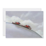 Ski racing rats fun uique art skiing rat painting custom announcement