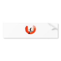 ski red fringe bumper stickers