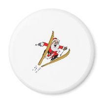 Ski Santa magnets by TeeZazzle Ski Santa magnets