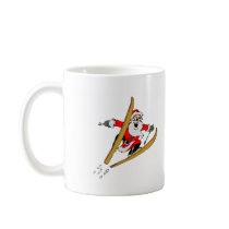 Ski Santa mugs