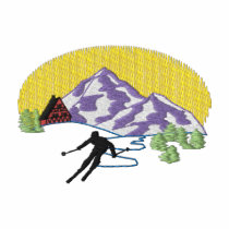 Ski Scene embroidered shirts