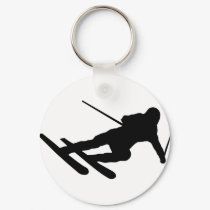 ski skiing downhill skier keychains by Tomaniac ski skiing downhill skier keychains