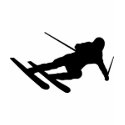 ski skiing downhill skier t-shirts