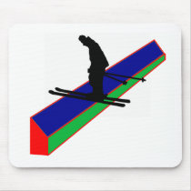 Ski slope bound mousepad