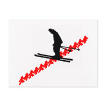 ski smoot sliding postcards