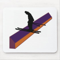 Ski the happenings mouse pad