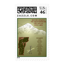 Ski VT Poster Postage