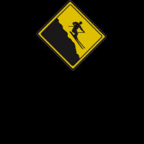 Ski Warning - Rapid Elevation Loss t-shirts