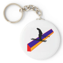 Ski well being keychain