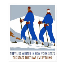 Ski Winter New York 1938 WPA posters by lc_wpa Ski Winter New York 1938 WPA posters