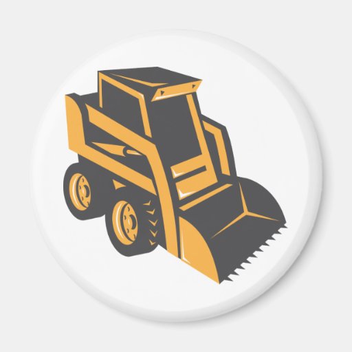 skid steer digger truck magnet