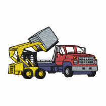 Skid Steer with Truck embroidered shirts by ZazzleEmbroidery Skid Steer with Truck embroidered shirts