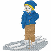 Skier Boy embroidered shirts by ZazzleEmbroidery Skier Boy embroidered shirts