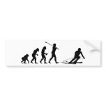 Skier Bumper Sticker