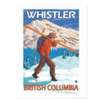 skier carrying snow skis whistler bc canada postcard r8742b3e15c664e828b1b28b5d851d07d vgbaq 8byvr 150 Canada