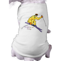 Skier pet clothing by MindDesignGrafx Skier pet clothing