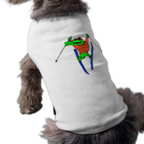 Skier pet clothing by FunAndFunny Skier pet clothing