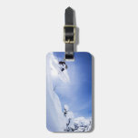 Skier Jumping Luggage Tags