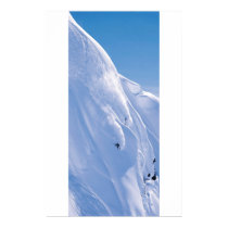 Skier on cliff posters by theFritz Skier on cliff posters