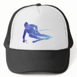 Skier skis hat