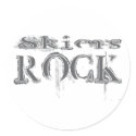 Skiers Rock stickers by busybrain Skiers Rock stickers