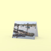 Skiff wharf--thank you cards by BlarneyCards Skiff wharf--thank you cards