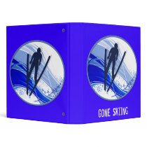Skiing and Snowflakes binders