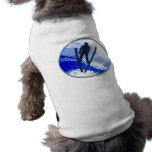 Skiing and Snowflakes Dog Shirt