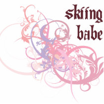 Skiing Babe photo sculptures by busybees Skiing Babe photo sculptures