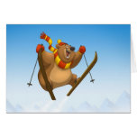 bear, bears, grizzly, brown, big, ski, skiing, skier, jump, jumping, winter, sport, sports, olympics, olympic, game, games, alpine, snow, animal, animals, cartoon, animation, animated, animator, artist, art, drawing, draw, sketch, fun, funny, humor, shane, lewis, stlewis, greeting, card, cards, snowboarding