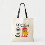Skiing Chick Canvas Bags